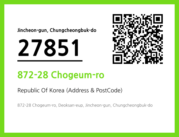 Address and Postal Code QR Code Image (CC BY 4.0)