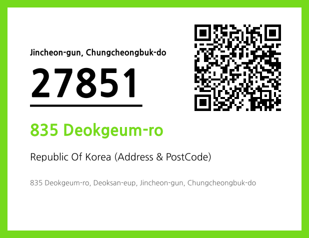 Address and Postal Code QR Code Image (CC BY 4.0)