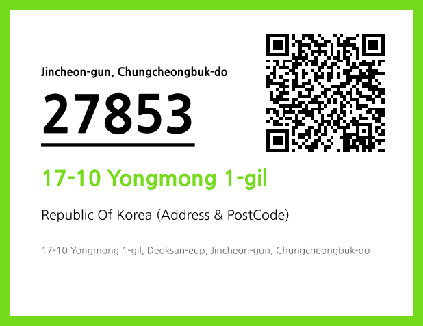 Address and Postal Code QR Code Image (CC BY 4.0)