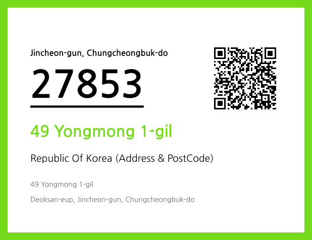 Address and Postal Code QR Code Image (CC BY 4.0)