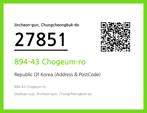 CC BY 4.0 Address and Postal Code QR Code Image (CC BY 4.0)