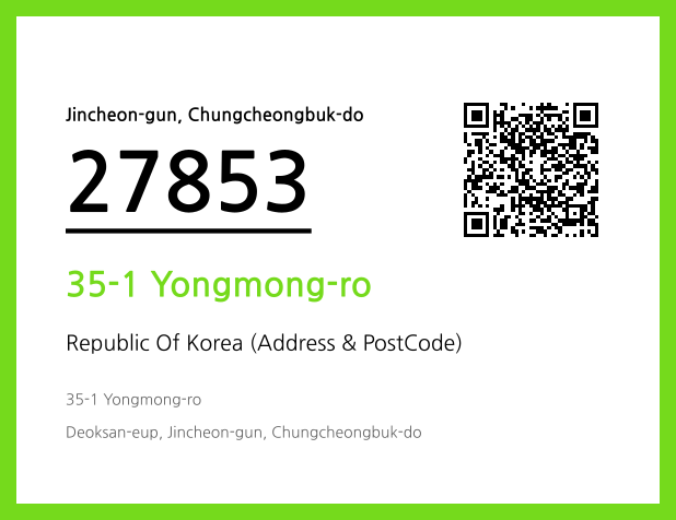 Address and Postal Code QR Code Image (CC BY 4.0)