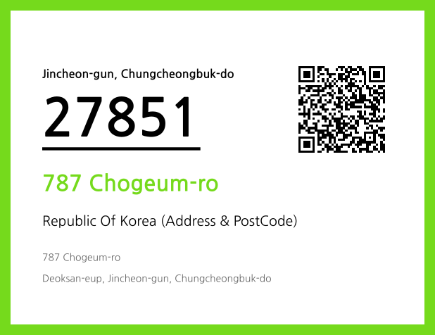 Address and Postal Code QR Code Image (CC BY 4.0)