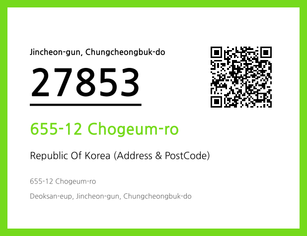 Address and Postal Code QR Code Image (CC BY 4.0)