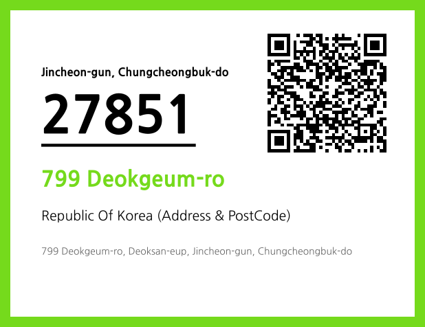 Address and Postal Code QR Code Image (CC BY 4.0)