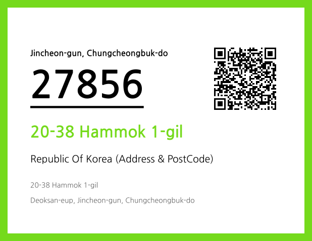CC BY 4.0 Address and Postal Code QR Code Image (CC BY 4.0)