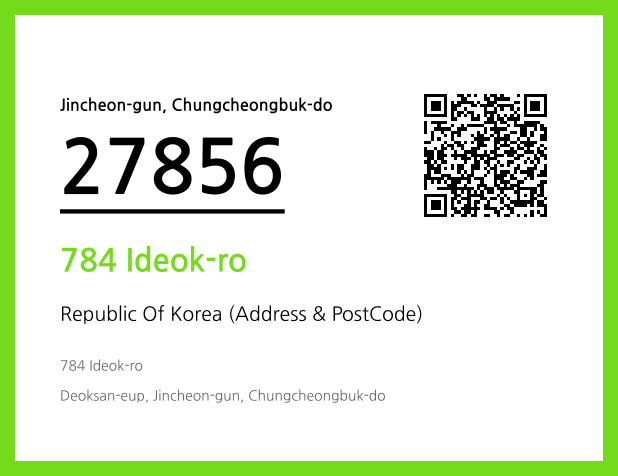 CC BY 4.0 Address and Postal Code QR Code Image (CC BY 4.0)
