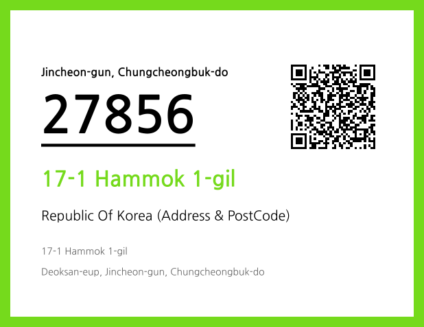 CC BY 4.0 Address and Postal Code QR Code Image (CC BY 4.0)
