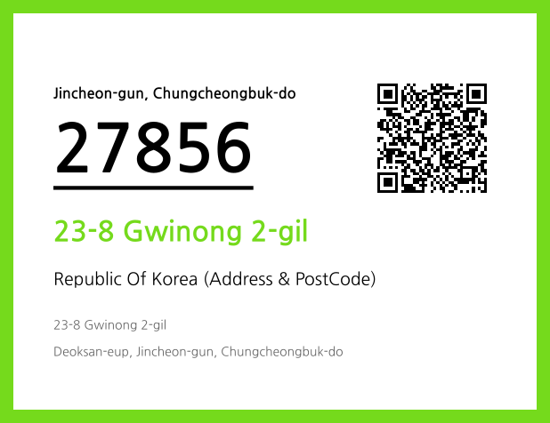 CC BY 4.0 Address and Postal Code QR Code Image (CC BY 4.0)