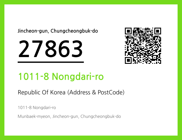 Address and Postal Code QR Code Image (CC BY 4.0)