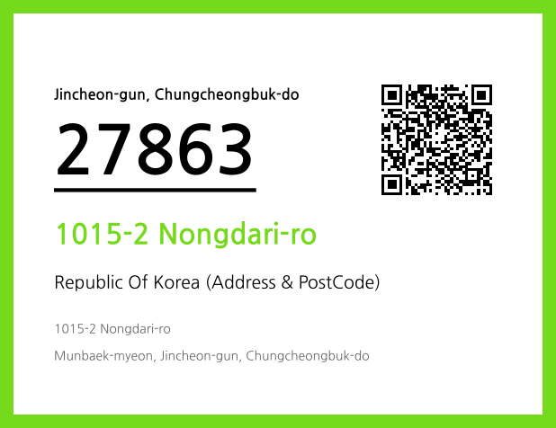 Address and Postal Code QR Code Image (CC BY 4.0)