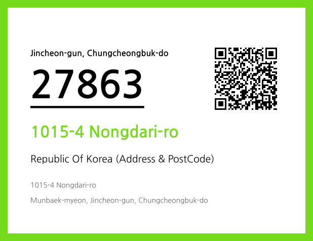 Address and Postal Code QR Code Image (CC BY 4.0)