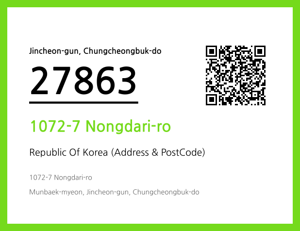 CC BY 4.0 Address and Postal Code QR Code Image (CC BY 4.0)