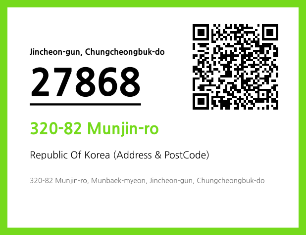 Address and Postal Code QR Code Image (CC BY 4.0)