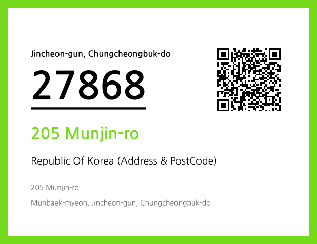 Address and Postal Code QR Code Image (CC BY 4.0)