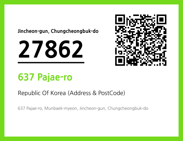 Address and Postal Code QR Code Image (CC BY 4.0)