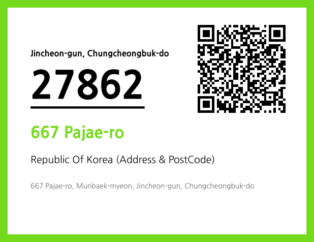 Address and Postal Code QR Code Image (CC BY 4.0)