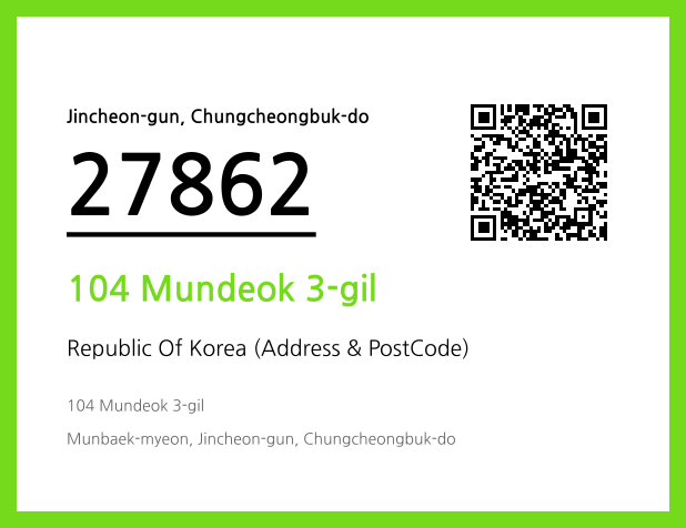 Address and Postal Code QR Code Image (CC BY 4.0)