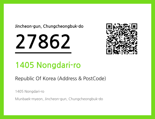 Address and Postal Code QR Code Image (CC BY 4.0)