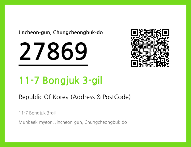 Address and Postal Code QR Code Image (CC BY 4.0)