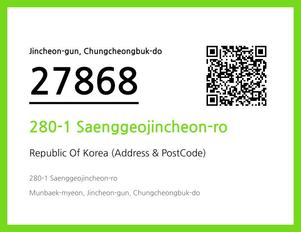 CC BY 4.0 Address and Postal Code QR Code Image (CC BY 4.0)