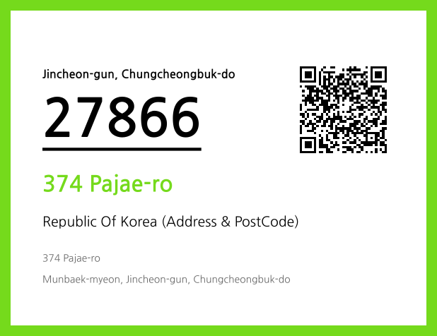 CC BY 4.0 Address and Postal Code QR Code Image (CC BY 4.0)