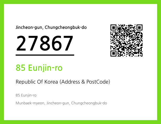 Address and Postal Code QR Code Image (CC BY 4.0)