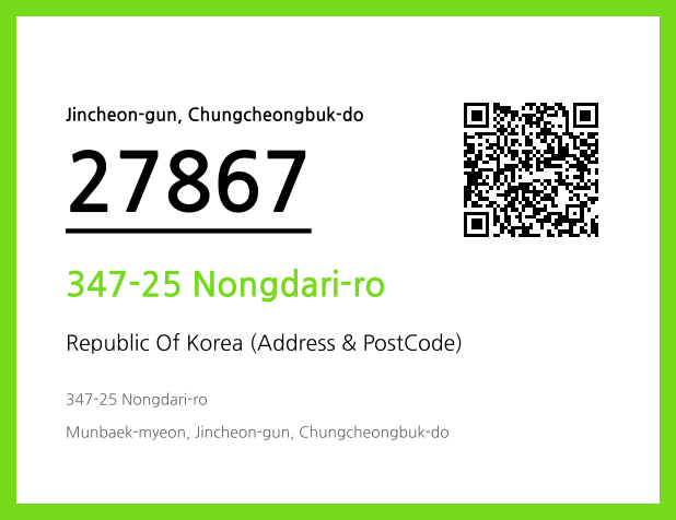 CC BY 4.0 Address and Postal Code QR Code Image (CC BY 4.0)