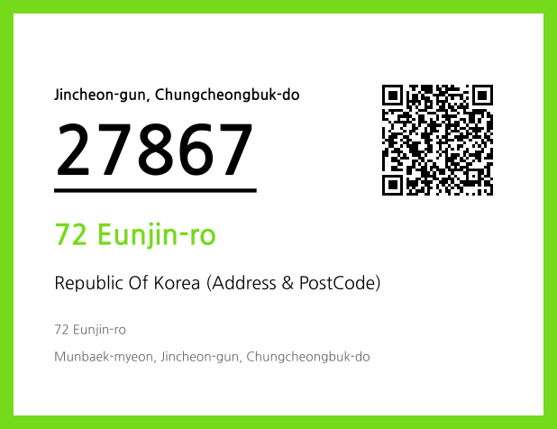 Address and Postal Code QR Code Image (CC BY 4.0)