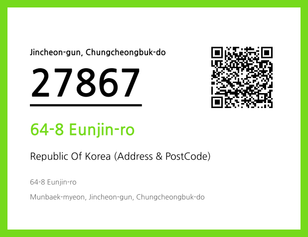 Address and Postal Code QR Code Image (CC BY 4.0)