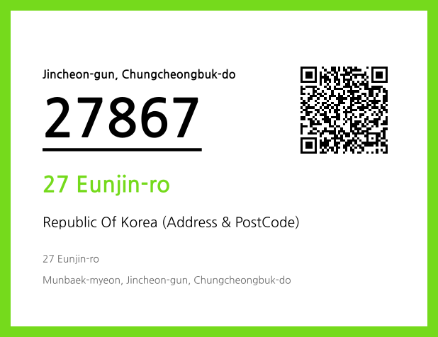 Address and Postal Code QR Code Image (CC BY 4.0)