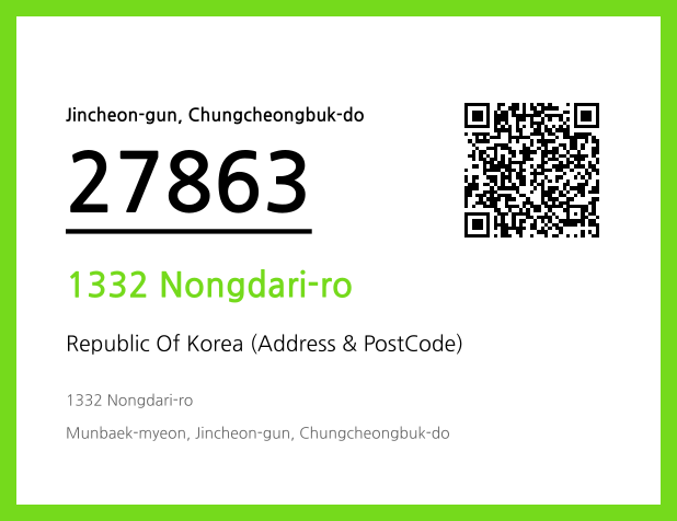 CC BY 4.0 Address and Postal Code QR Code Image (CC BY 4.0)