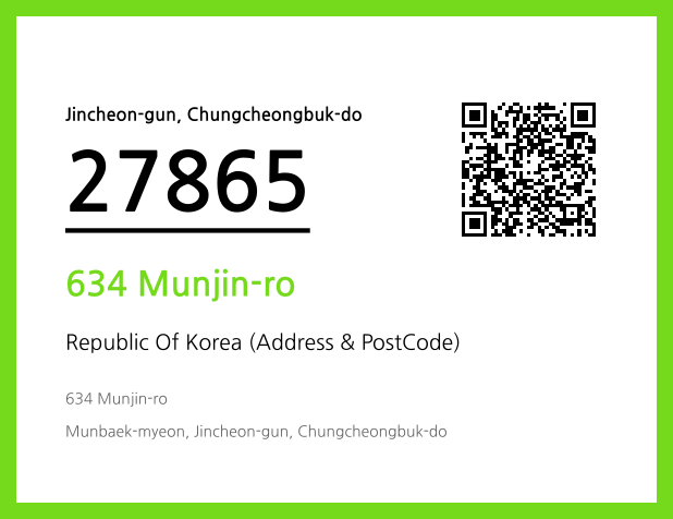 Address and Postal Code QR Code Image (CC BY 4.0)