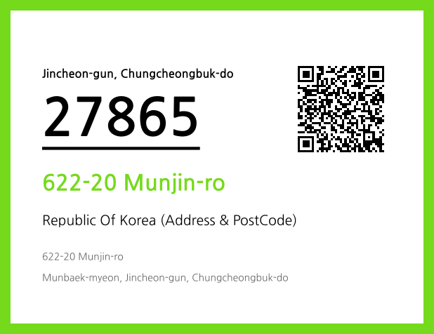 Address and Postal Code QR Code Image (CC BY 4.0)