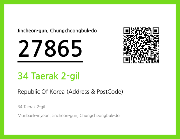 CC BY 4.0 Address and Postal Code QR Code Image (CC BY 4.0)