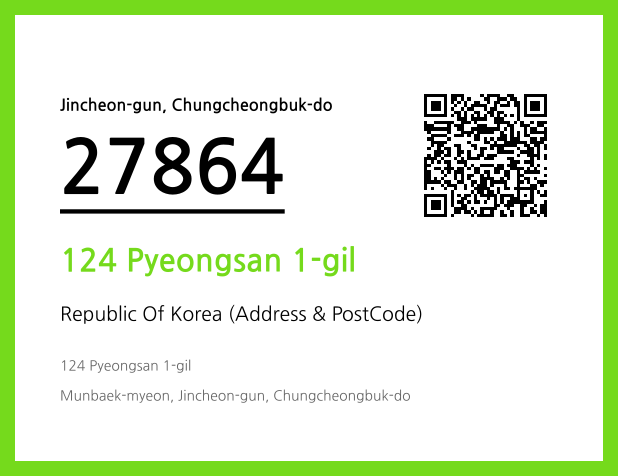 Address and Postal Code QR Code Image (CC BY 4.0)