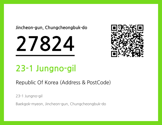 CC BY 4.0 Address and Postal Code QR Code Image (CC BY 4.0)