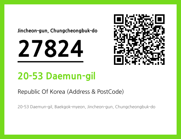 Address and Postal Code QR Code Image (CC BY 4.0)