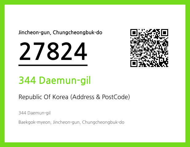 Address and Postal Code QR Code Image (CC BY 4.0)