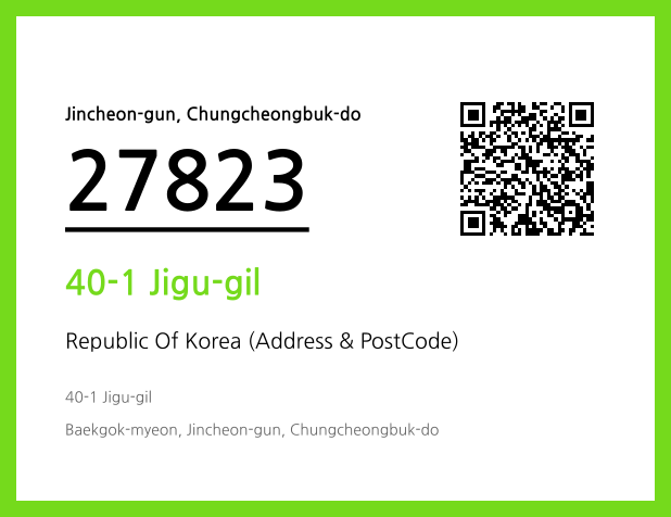 Address and Postal Code QR Code Image (CC BY 4.0)