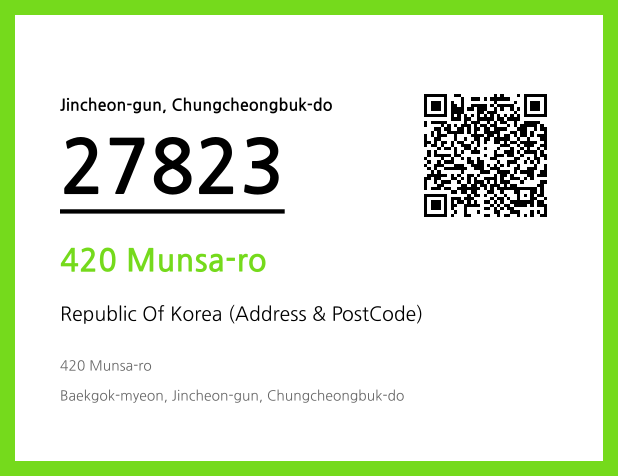 Address and Postal Code QR Code Image (CC BY 4.0)