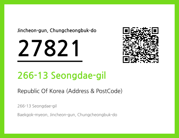 Address and Postal Code QR Code Image (CC BY 4.0)