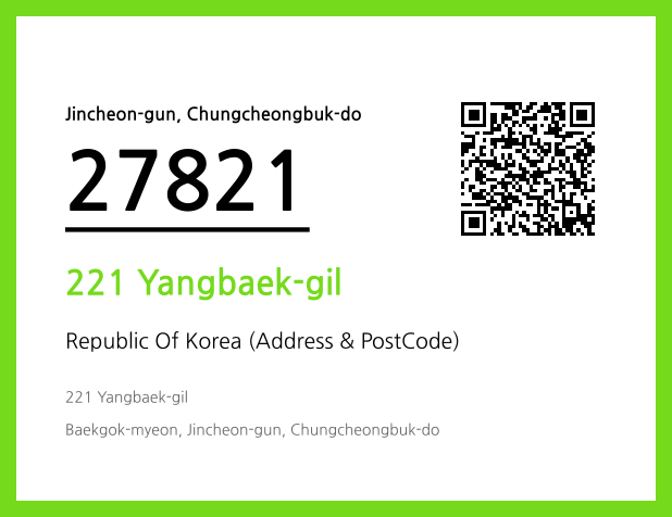 Address and Postal Code QR Code Image (CC BY 4.0)