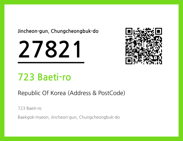 CC BY 4.0 Address and Postal Code QR Code Image (CC BY 4.0)