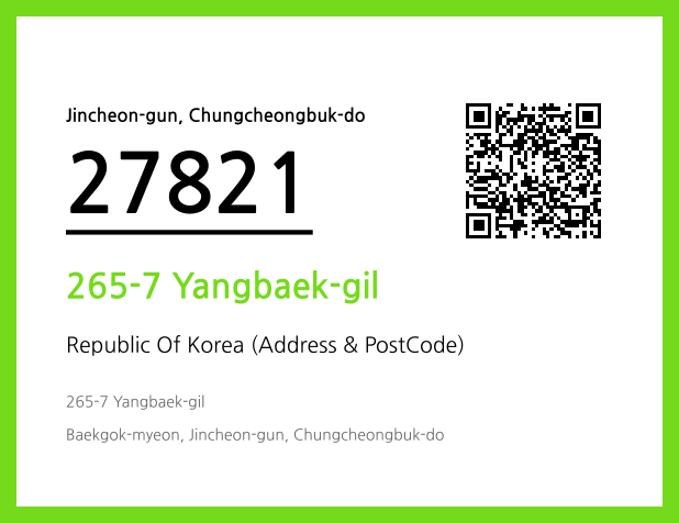 CC BY 4.0 Address and Postal Code QR Code Image (CC BY 4.0)