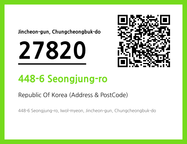 Address and Postal Code QR Code Image (CC BY 4.0)