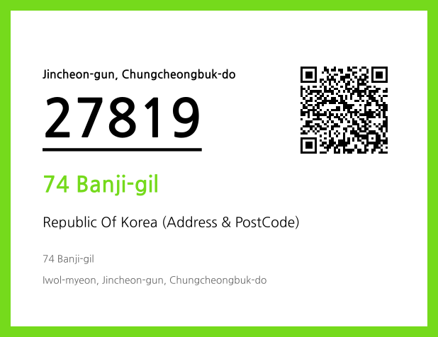 CC BY 4.0 Address and Postal Code QR Code Image (CC BY 4.0)