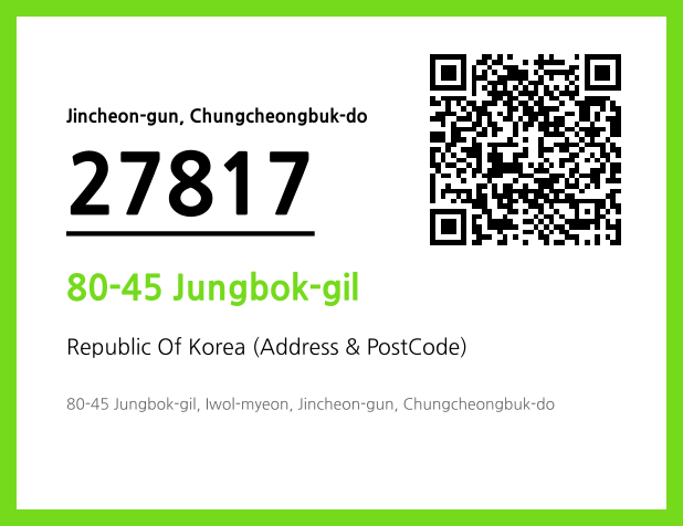 Address and Postal Code QR Code Image (CC BY 4.0)