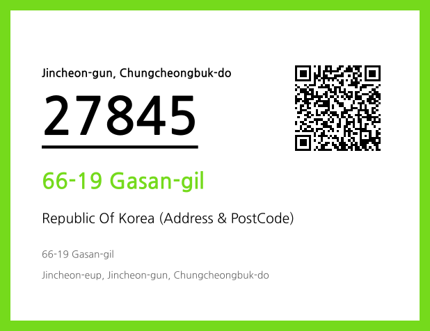 Address and Postal Code QR Code Image (CC BY 4.0)