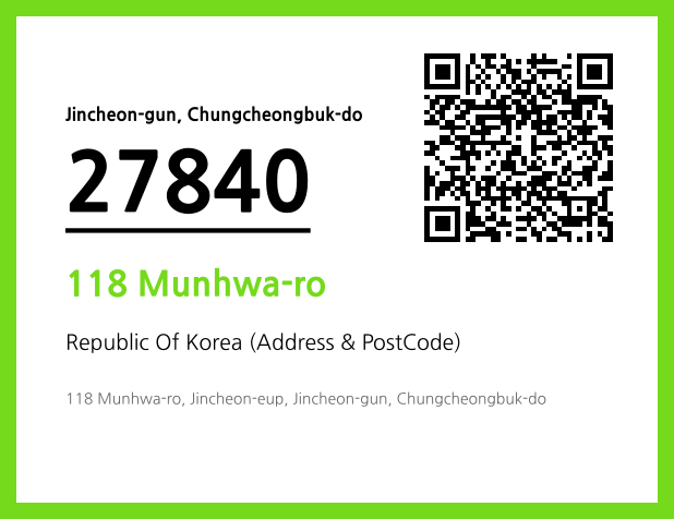 Address and Postal Code QR Code Image (CC BY 4.0)